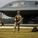 B-2 Spirit aircrews swap during Northern Strike 2025