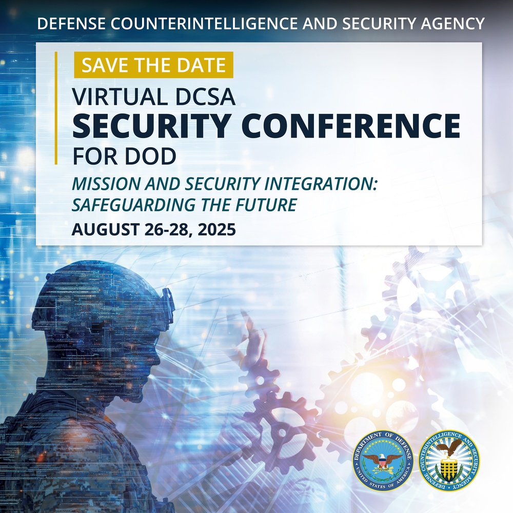 Virtual DCSA Security Conference for DOD - Save The Date