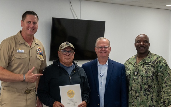 NAVSUP FLCSD Celebrates Civilian's 50 Years of Service