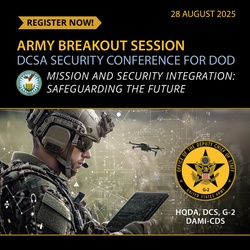 DCSA Security Conference for DOD Offers Exclusive Army Breakout Session