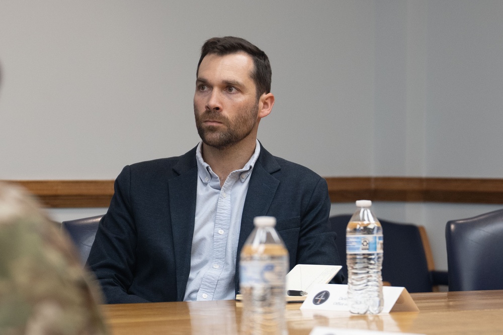 Eric McCrery, Defense Policy Advisor, visits SJAFB