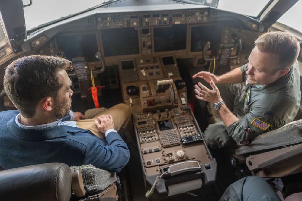 Eric McCrery, Defense Policy Advisor, visits SJAFB