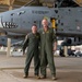 Col. Brian Leiter and Col. Rick Mitchell stand beside an A-10 Thunderbolt II