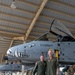 Col. Brian Leiter and Col. Rick Mitchell stand beside an A-10 Thunderbolt II