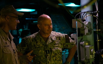 VCNO Adm. Jim Kilby Visits USS Normandy During LSE 25