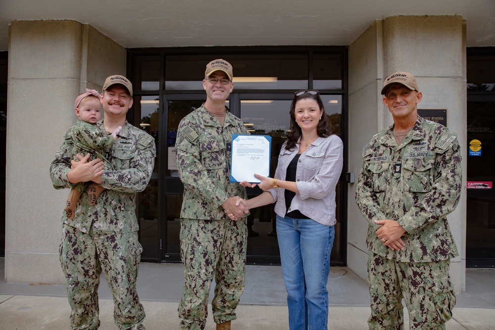 NAVSUP WSS ombudsman recognition and farewell ceremony