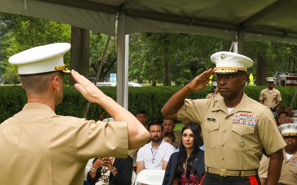 Marine recruiting commander passes on responsibility of Northeast US