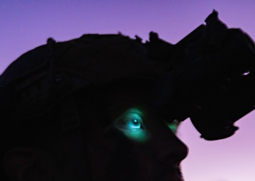 U.S. Marines with 1st Recon Bn., Australian Army soldiers prepare for nighttime small boat insertion
