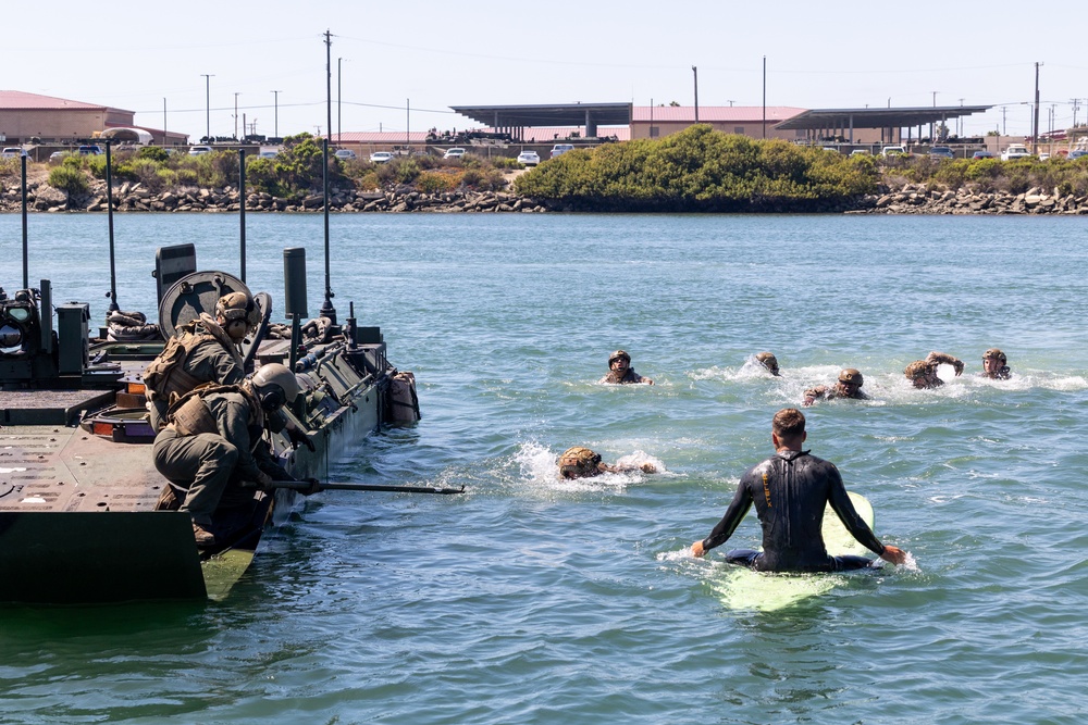 U.S. Marines take part in the Water Integration Training Program