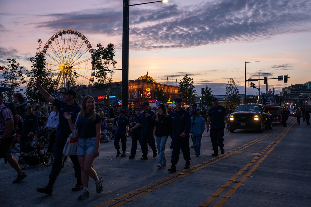 Coast Guard participates in Torchlight Parade 2025