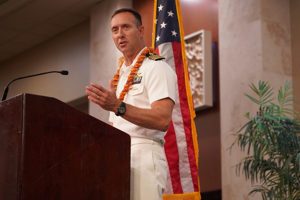 Pearl Harbor Naval Shipyard and Intermediate Maintenance Facility Commander Capt. Ryan McCrillis Welcome Shipyard’s Newest Tradespeople