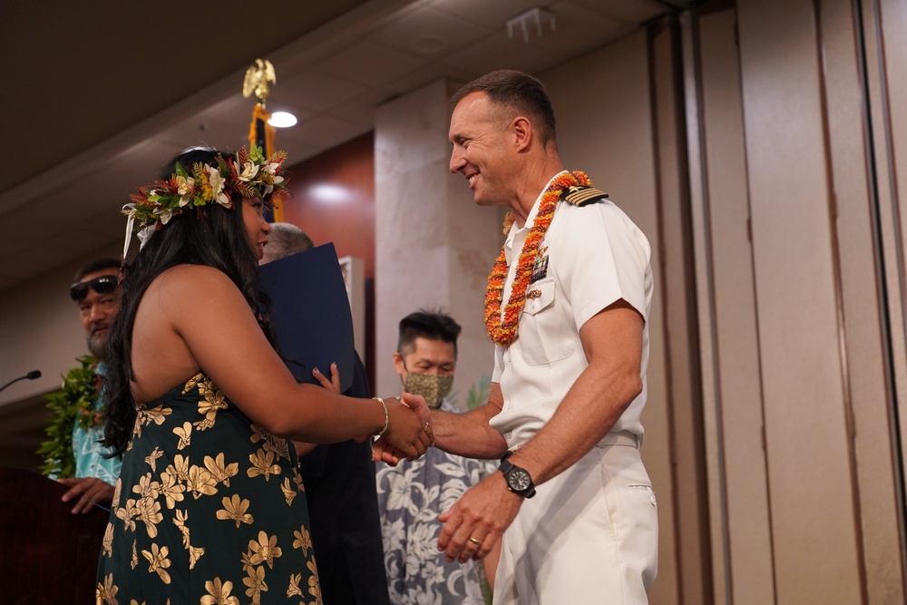 Pearl Harbor Naval Shipyard and Intermediate Maintenance Facility Commander Capt. Ryan McCrillis Welcome Shipyard’s Newest Tradespeople