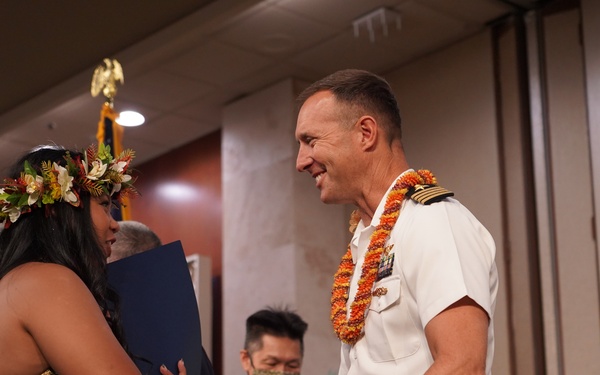 Pearl Harbor Naval Shipyard and Intermediate Maintenance Facility Commander Capt. Ryan McCrillis Welcome Shipyard’s Newest Tradespeople