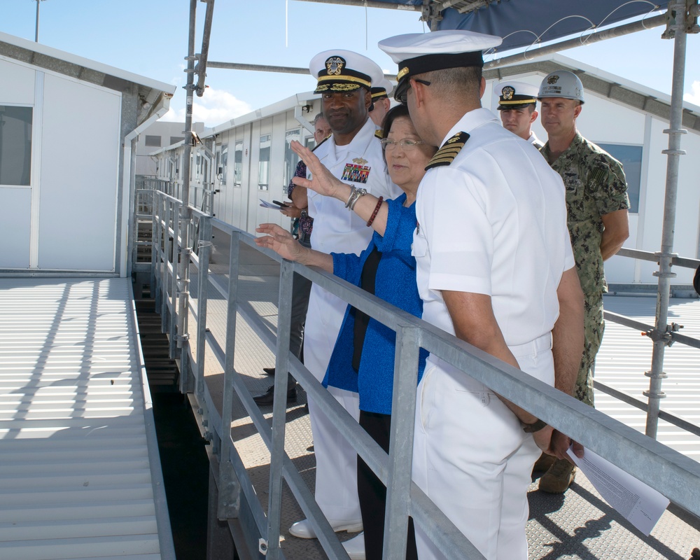 Senator Mazie Hirono Visits PHNSY &amp; IMF for Dry Dock 5 Update