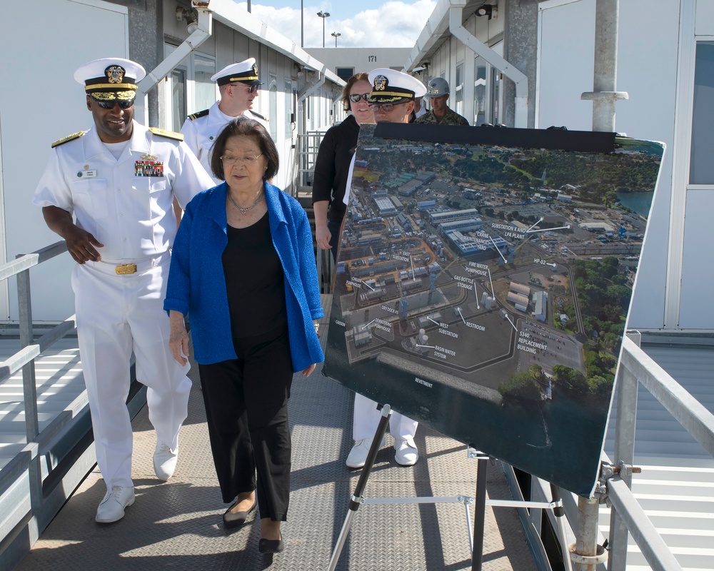 Senator Mazie Hirono Visits PHNSY &amp; IMF for Dry Dock 5 Update