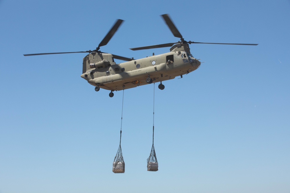 2nd General Support Aviation Battalion conducts aerial resupply