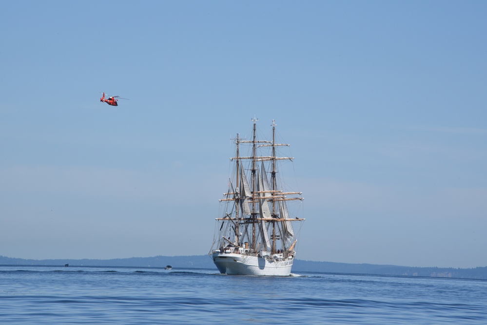 U.S. Coast Guard Cutter Eagle departs Seattle