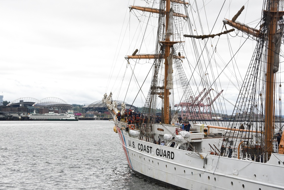 U.S. Coast Guard Cutter Eagle arrives in Seattle