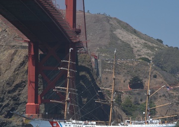 U.S. Coast Guard Cutter Eagle departs San Francisco