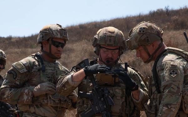 2nd Stryker Brigade Combat Team leadership visits JTF-SB Soldiers in Otay Mountain