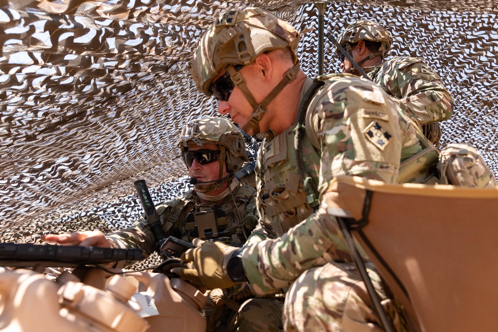 2nd Stryker Brigade Combat Team leadership visits JTF-SB Soldiers in Otay Mountain
