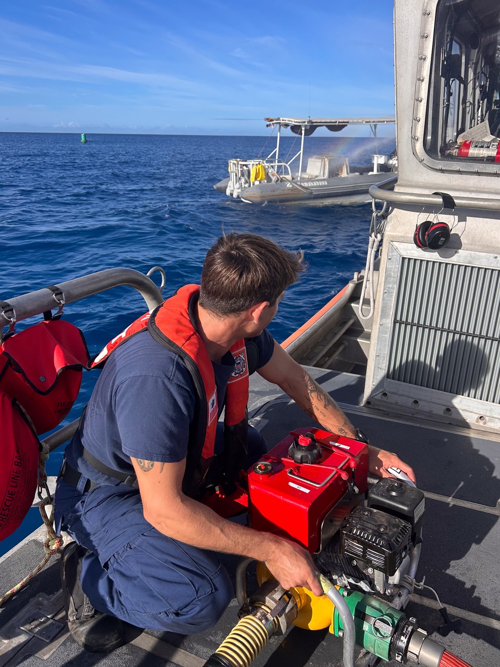 Coast Guard, partner agencies, good Samaritans respond to boat fire near Honolulu