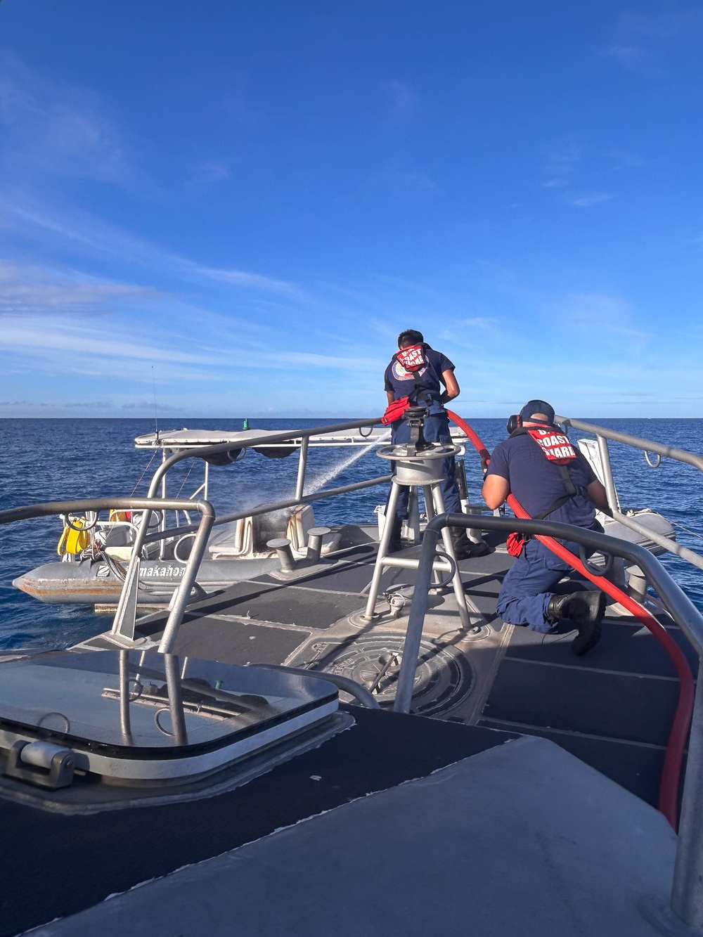 Coast Guard, partner agencies, good Samaritans respond to boat fire near Honolulu
