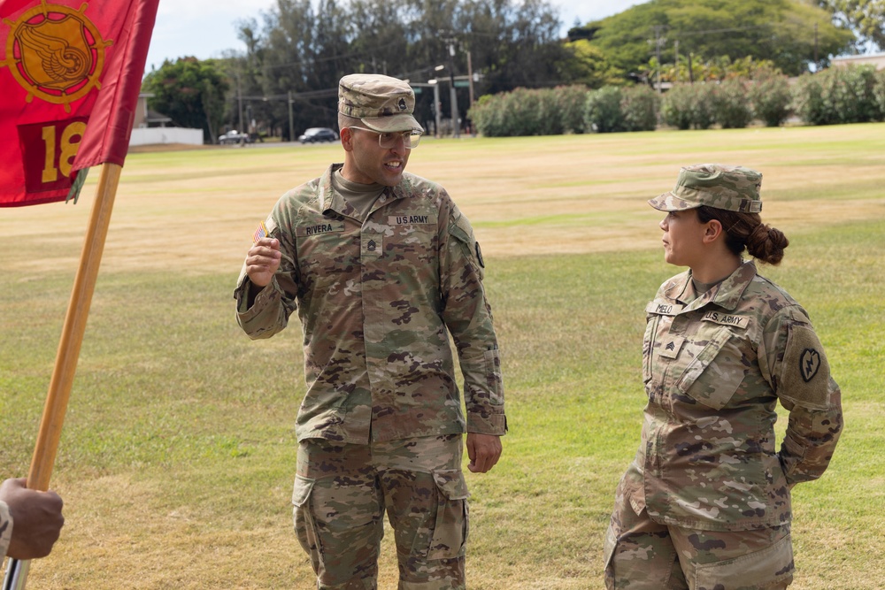 18th Transport Detachment promotion ceremony