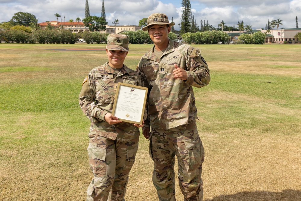 18th Transport Detachment promotion ceremony