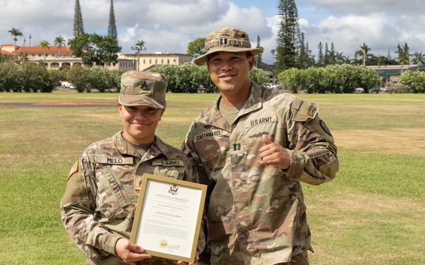 18th Transport Detachment promotion ceremony