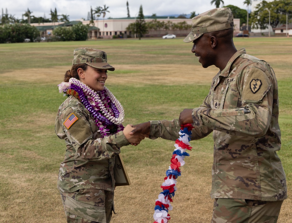 18th Transport Detachment promotion ceremony