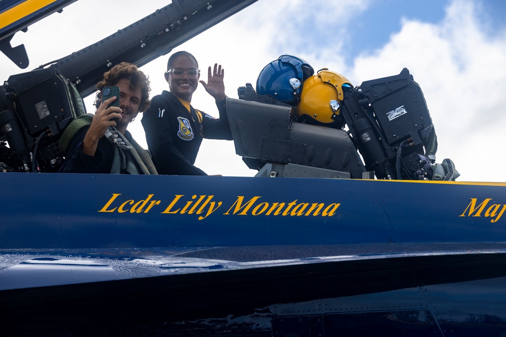 Blue Angels Host Key Influencer and Media Ride-Along at MCBH
