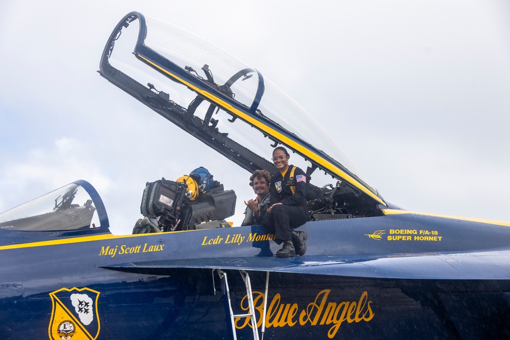 Blue Angels Host Key Influencer and Media Ride-Along at MCBH