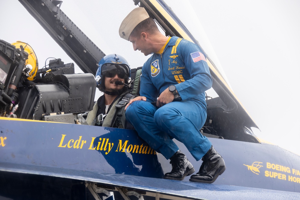 Blue Angels Host Key Influencer and Media Ride-Along at MCBH