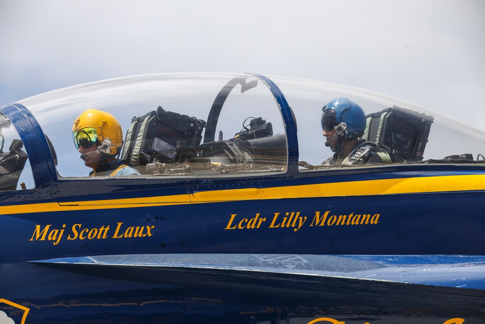 Blue Angels Host Key Influencer and Media Ride-Along at MCBH