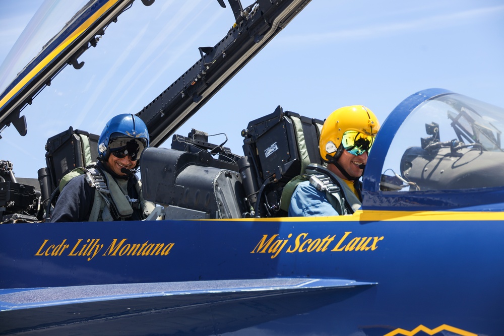 Blue Angels Host Key Influencer and Media Ride-Along at MCBH