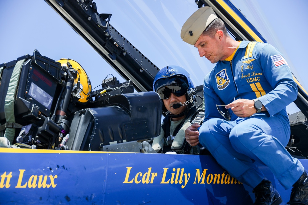 Blue Angels Host Key Influencer and Media Ride-Along at MCBH