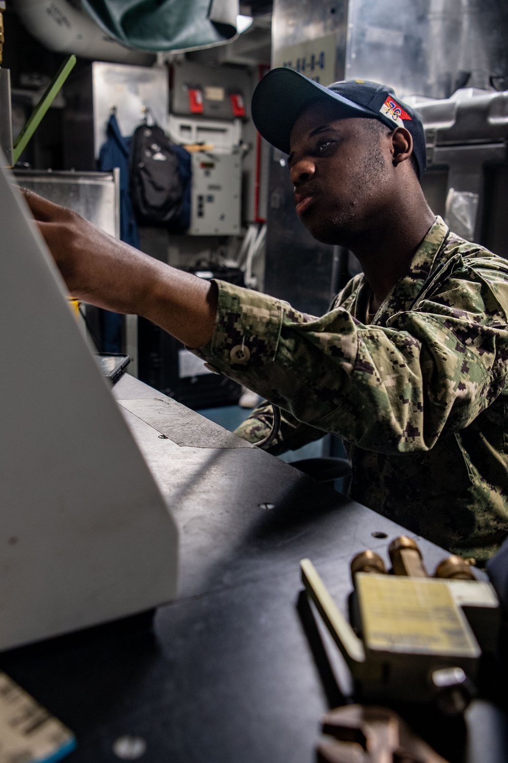 Reagan Sailors conduct daily operations