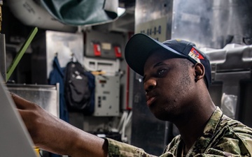 Reagan Sailors conduct daily operations
