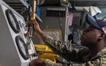 Reagan Sailors conduct daily operations