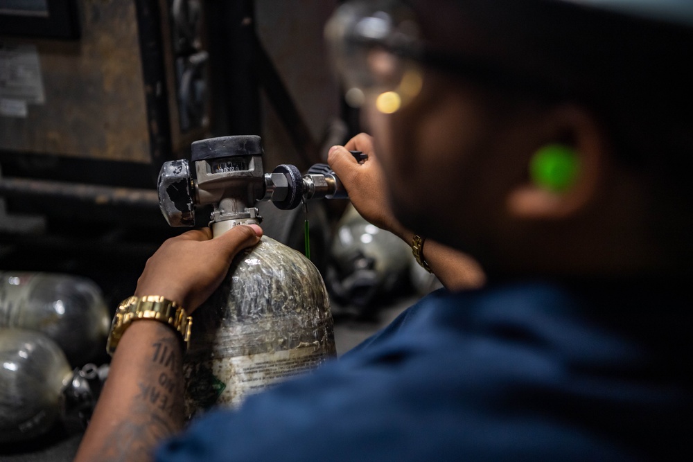 Reagan Sailors conduct daily operations