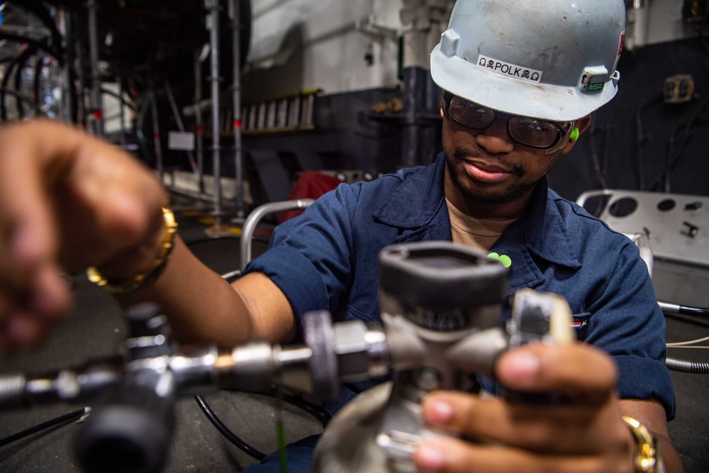 Reagan Sailors conduct daily operations