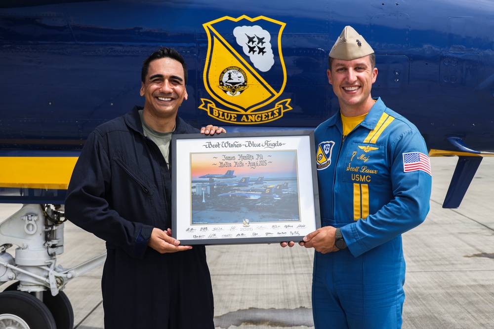 Blue Angels Host Key Influencer and Media Ride-Along at MCBH