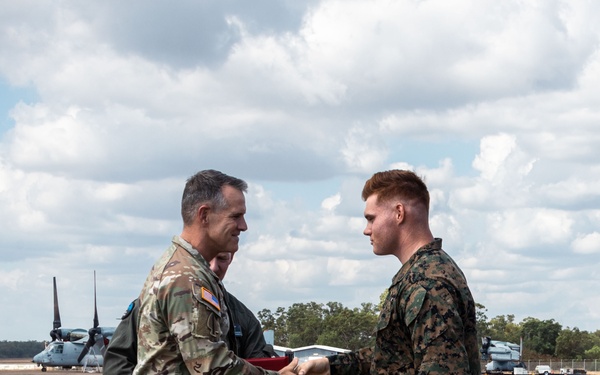 MRF-D 25.3: USINDOPACOM deputy commanding general visits MRF-D Marines