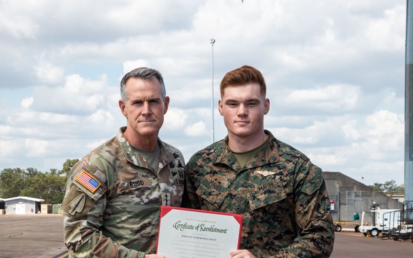 MRF-D 25.3: USINDOPACOM deputy commanding general visits MRF-D Marines