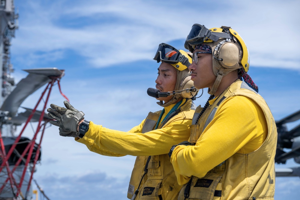 USS America (LHA 6) Conducts Flight Operations