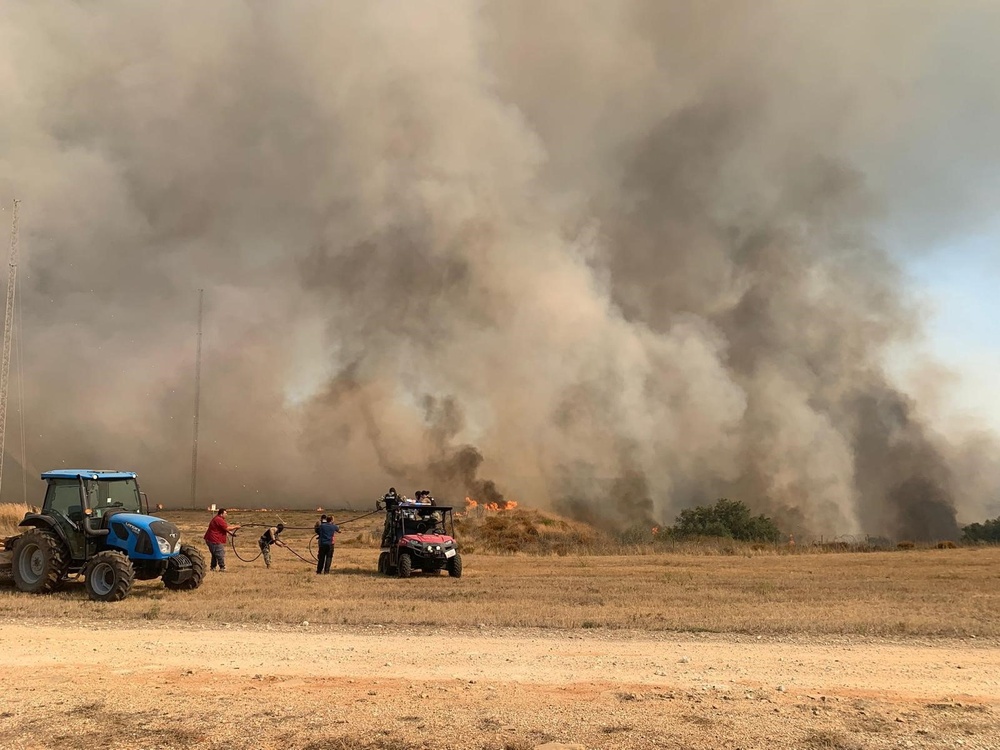 Navy Sailors Fight Local Forest Fires at Navy Transmitter Facility Niscemi