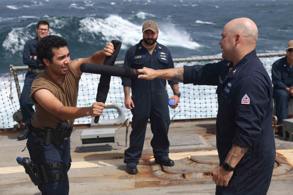 USS FORREST SHERMAN (DDG 98) OC SPRAY DAY