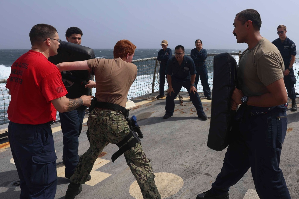 USS FORREST SHERMAN (DDG 98) OC SPRAY DAY