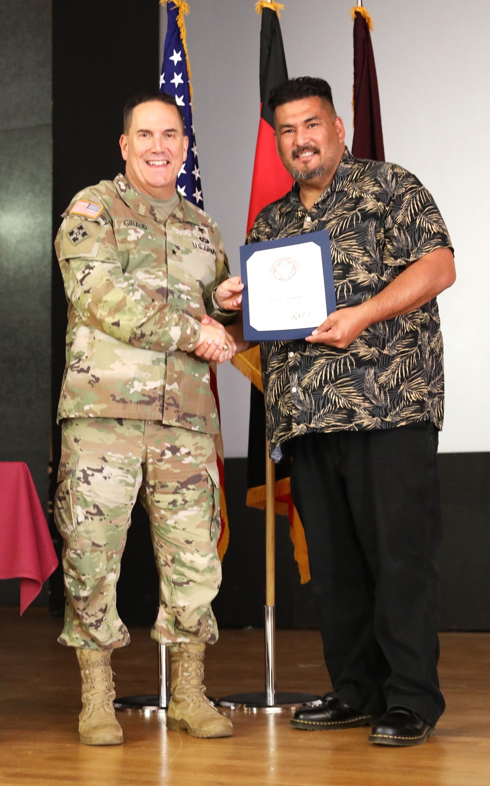 U.S. Army Civilian recognized for 20 years of service